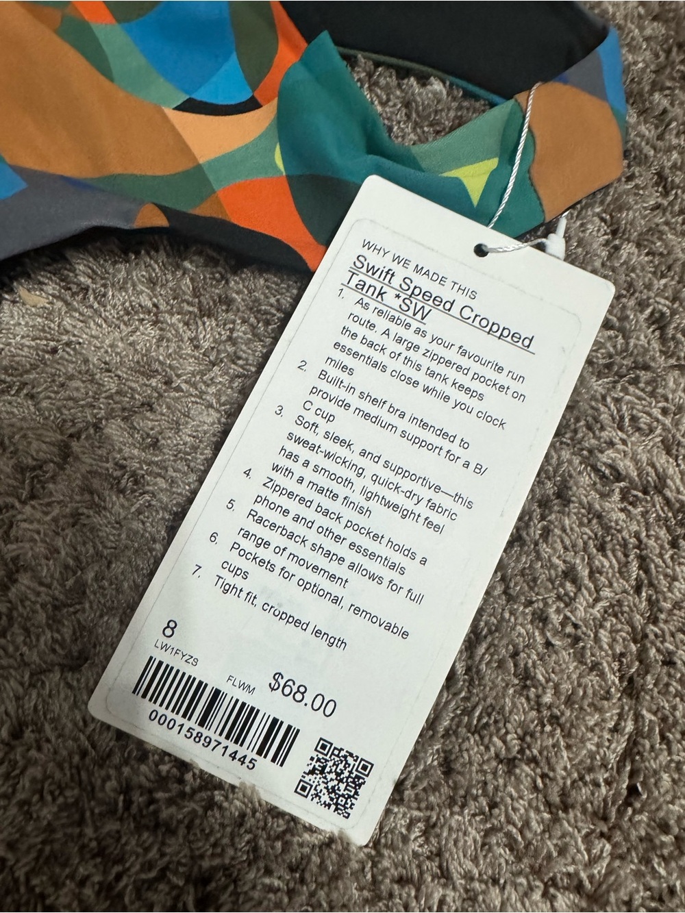 Lululemon Swift Speed Cropped Tank Top
B/C Cup - Picture 2 of 3